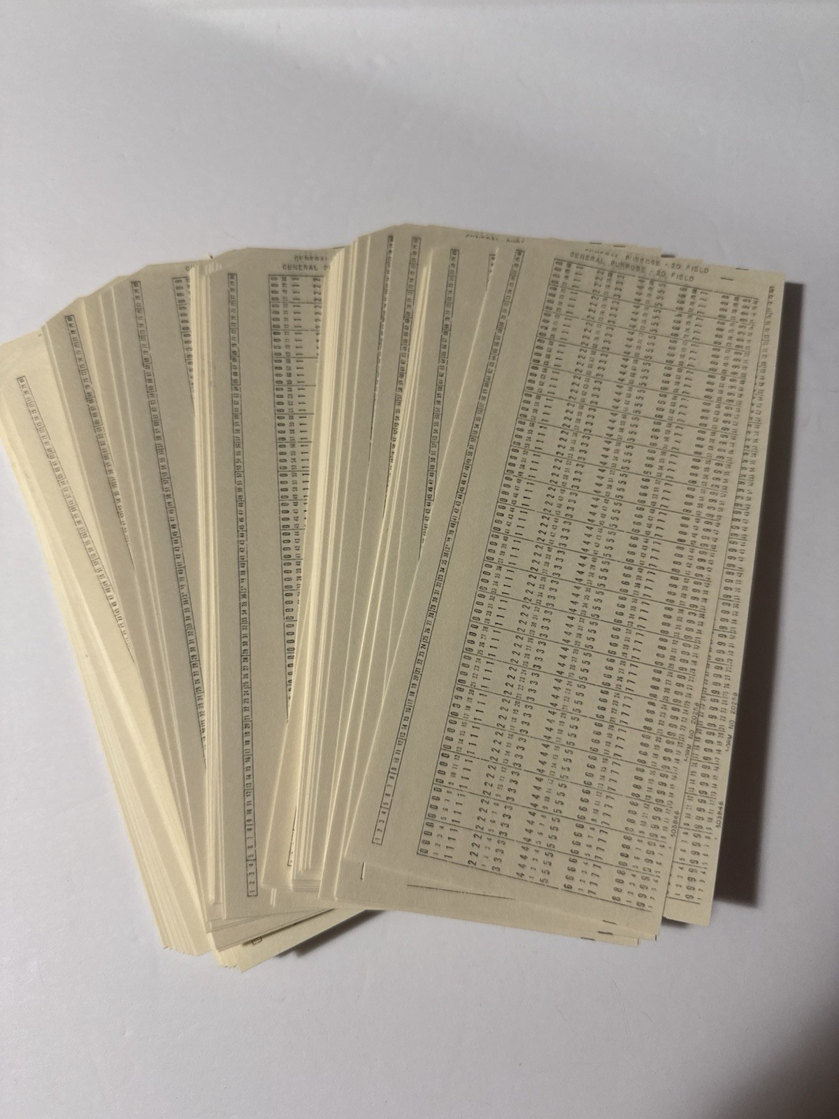Lot 100 Vintage Computer Punch Cards