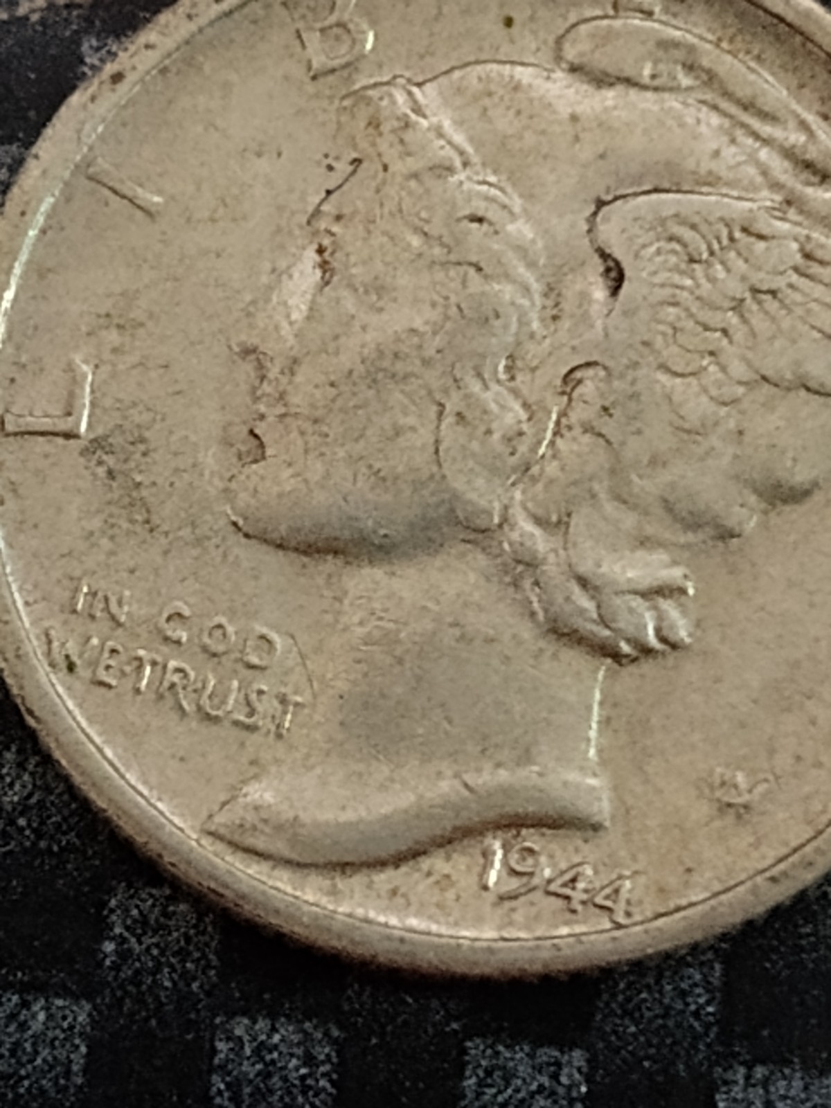 1944-D 10C Mercury Dime-Silver