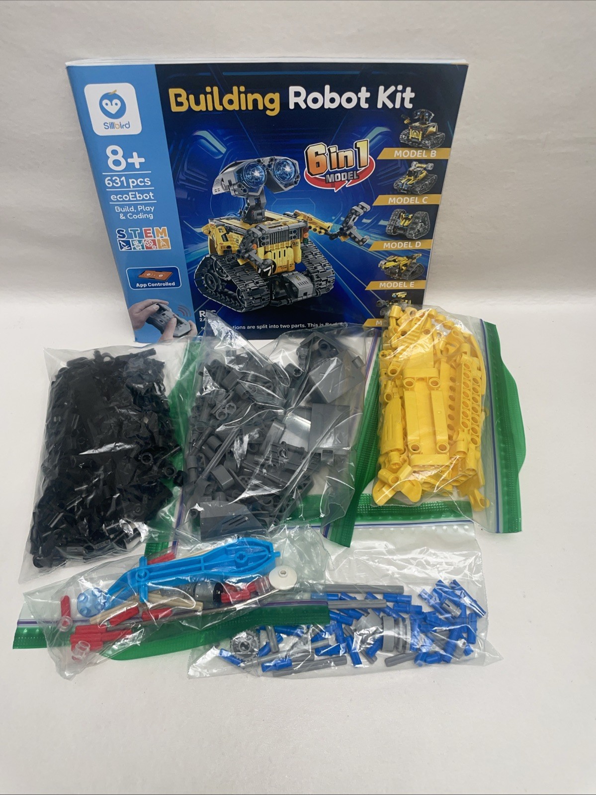 Extra Pieces For Sillbird Robot Building Kit 6 In 1, Instructions, NO REMOTE