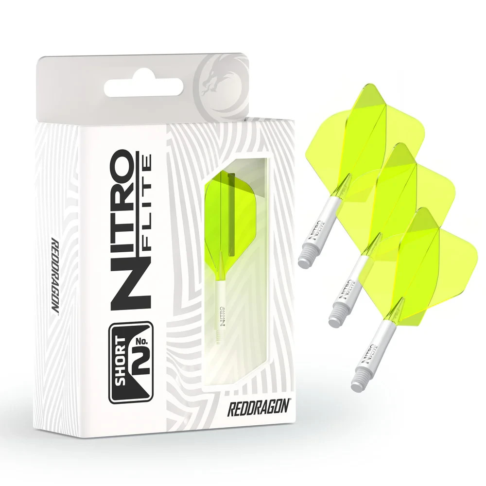 Red Dragon Nitro Flite Solid White and Yellow