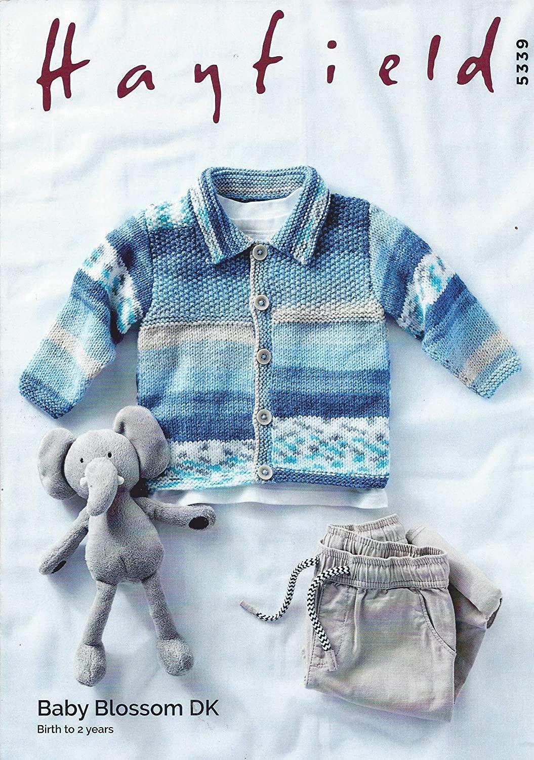 Sirdar Knitting Pattern - Hayfield Baby Blossom DK, Jacket 5339