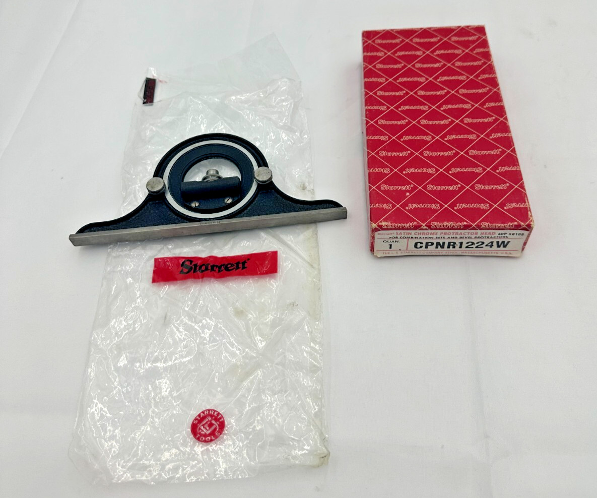 Starrett CPNR-1224W Protractor Head for Combination Squares & Protractors USA