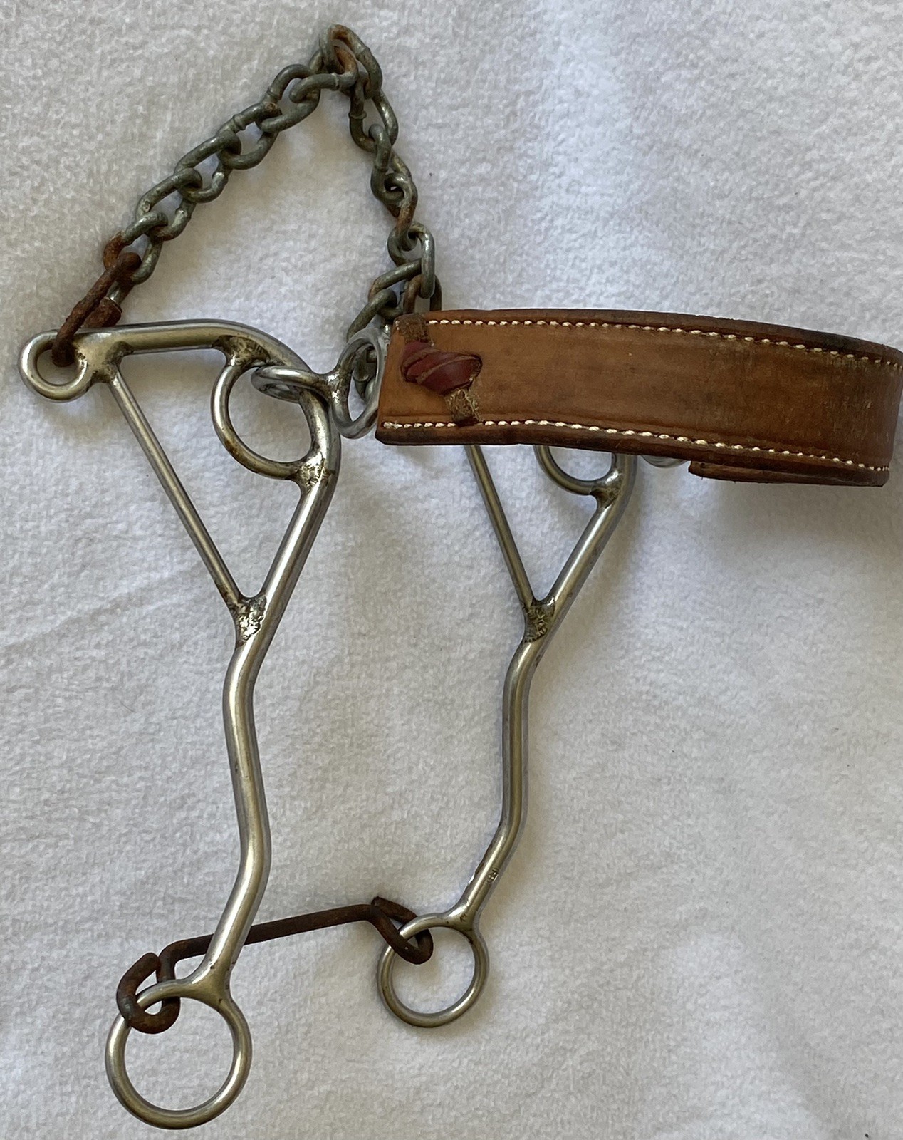 REINSMAN 931 HARD to FIND Leather Nose Hackamore ~Bitless