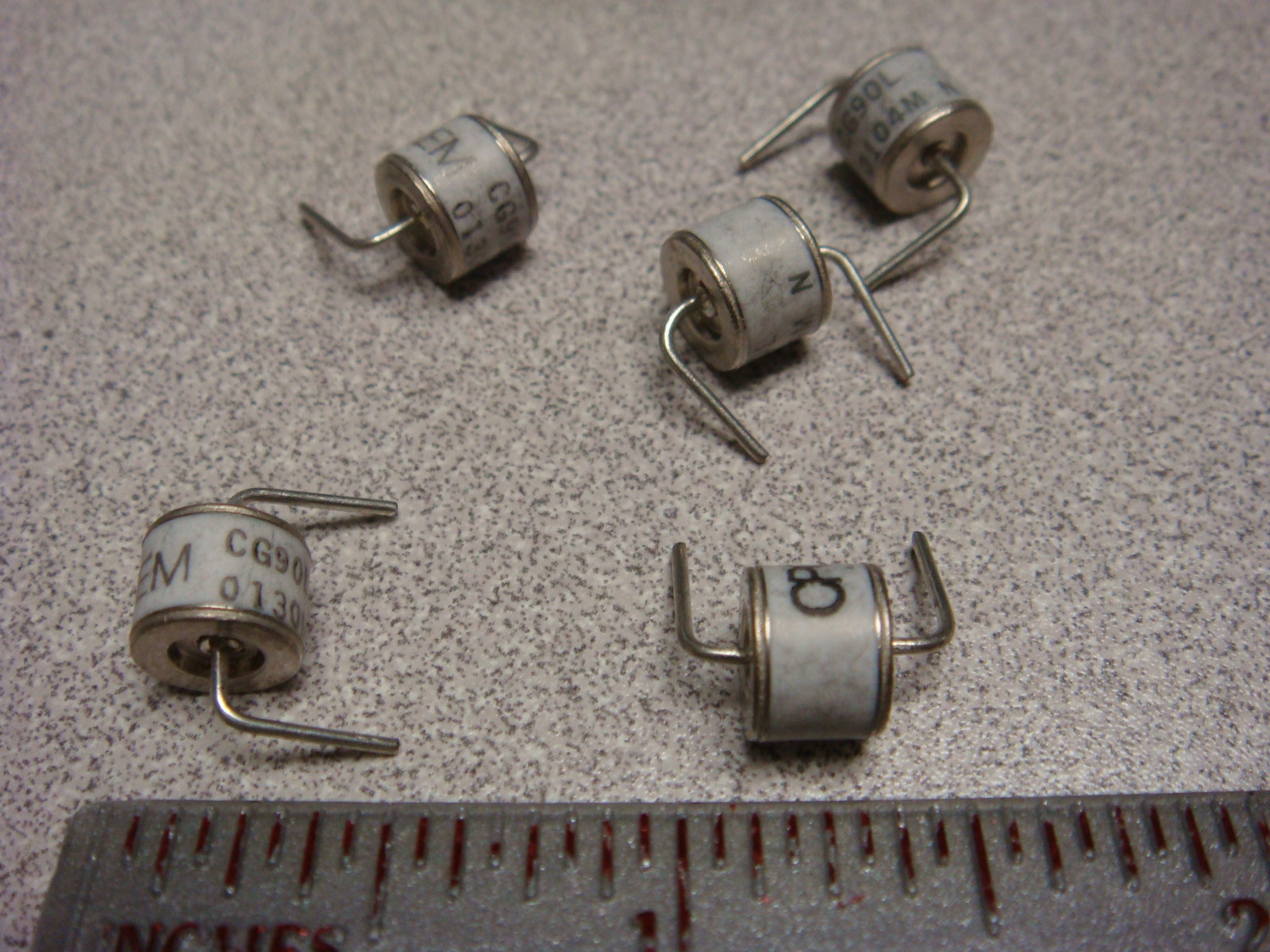 (5) CG90L CG-90L CPC CP CLARE GAS DISCHARGE TUBES ARRESTOR GDT 90V RIGHT ANGLE