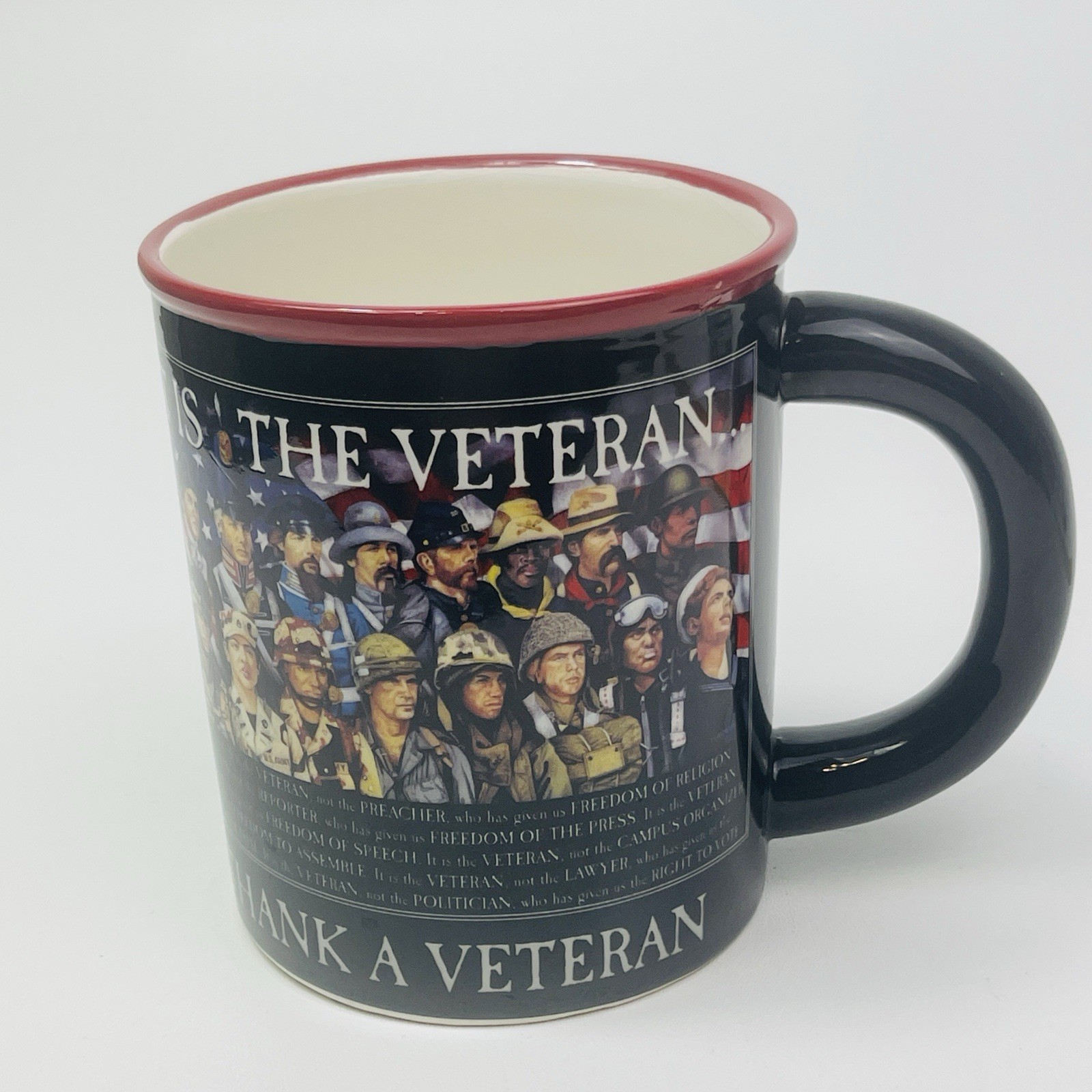 Cracker Barrel If You Love Your Freedom Thank a Vet Coffee Large Mug