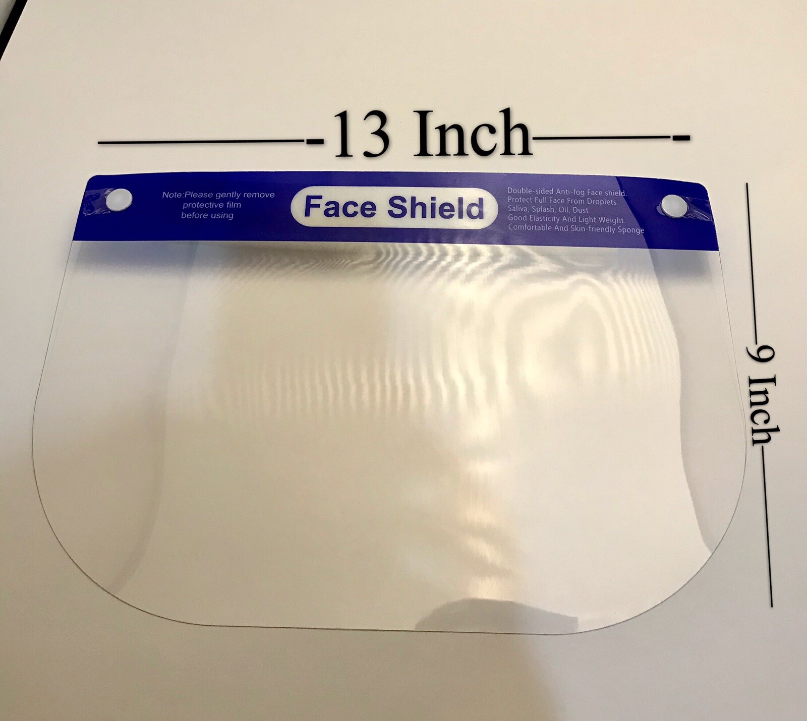 2 Pcs face shield clear visor