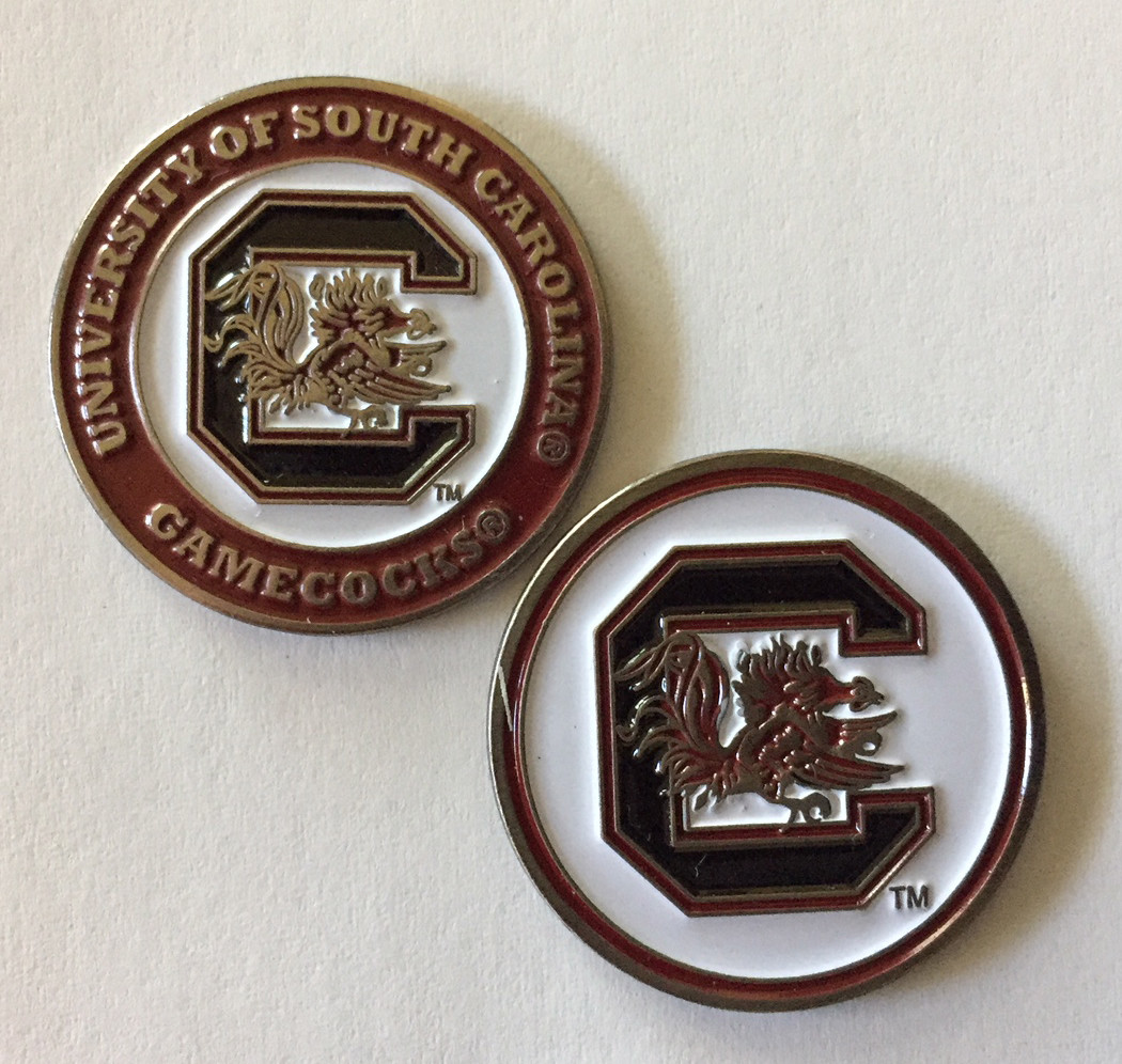 South Carolina Gamecocks Golf Ball Marker New