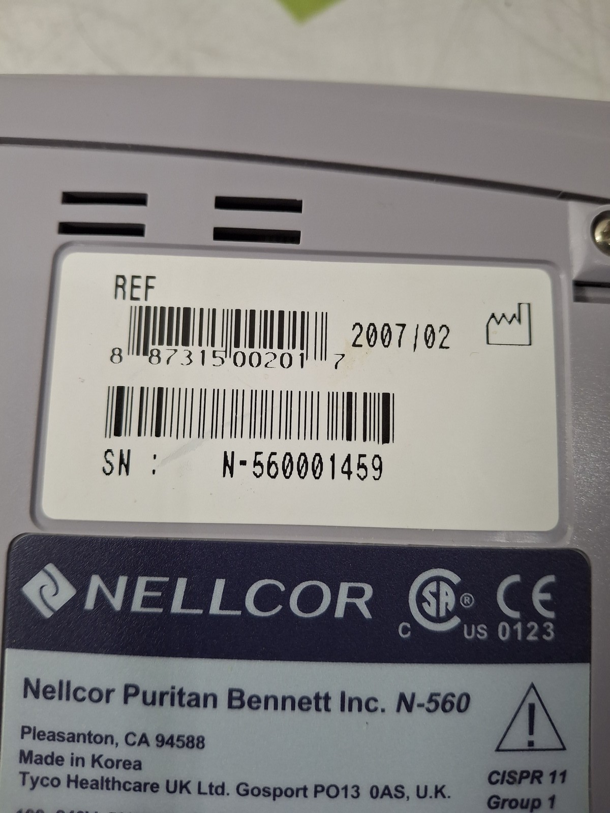 Nellcor N-560 Pulse Oximeter