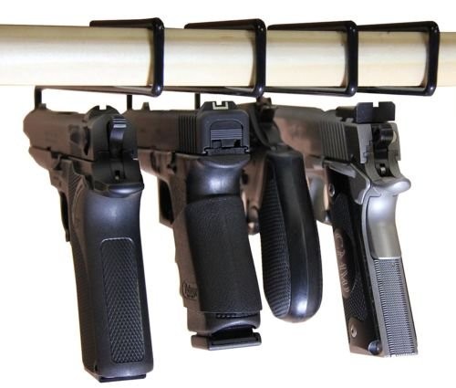 E-ONSALE AmeriGun Club 4 Pack Handgun Hangers 1.00" x 4.00" x 11.80", Black