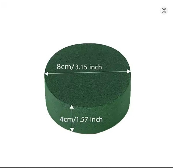 6pcs Round Floral Foam Blocks Green for Flower Arrangements