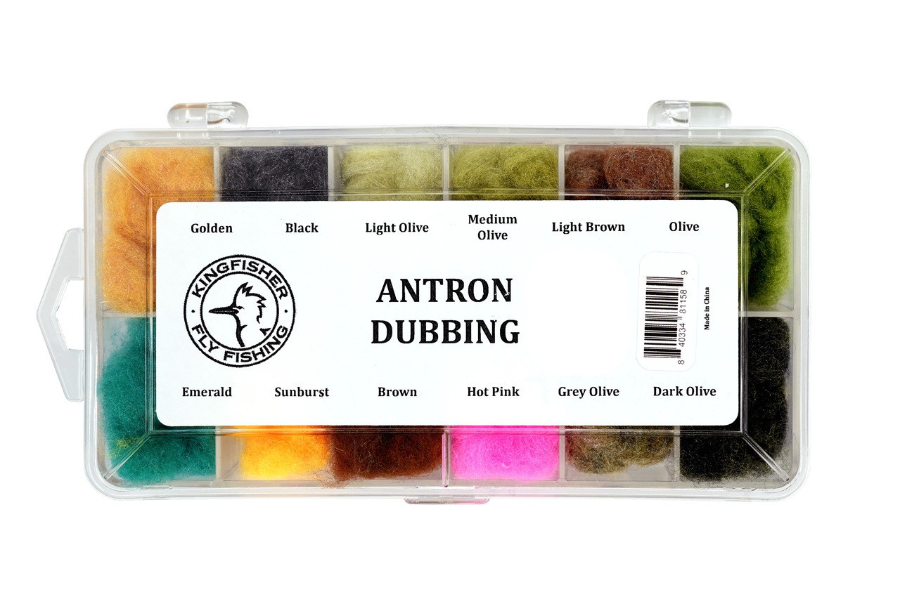 Kingfisher Fly Fishing Antron Fly Tying Dubbing Dispenser