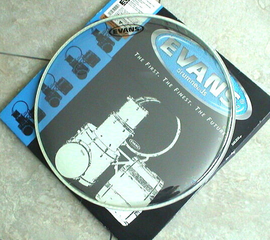 EVANS MS MARCHING TENOR 16" CLEAR 2-PLY DRUMHEAD TT16MSC - NEW "OLD STOCK"