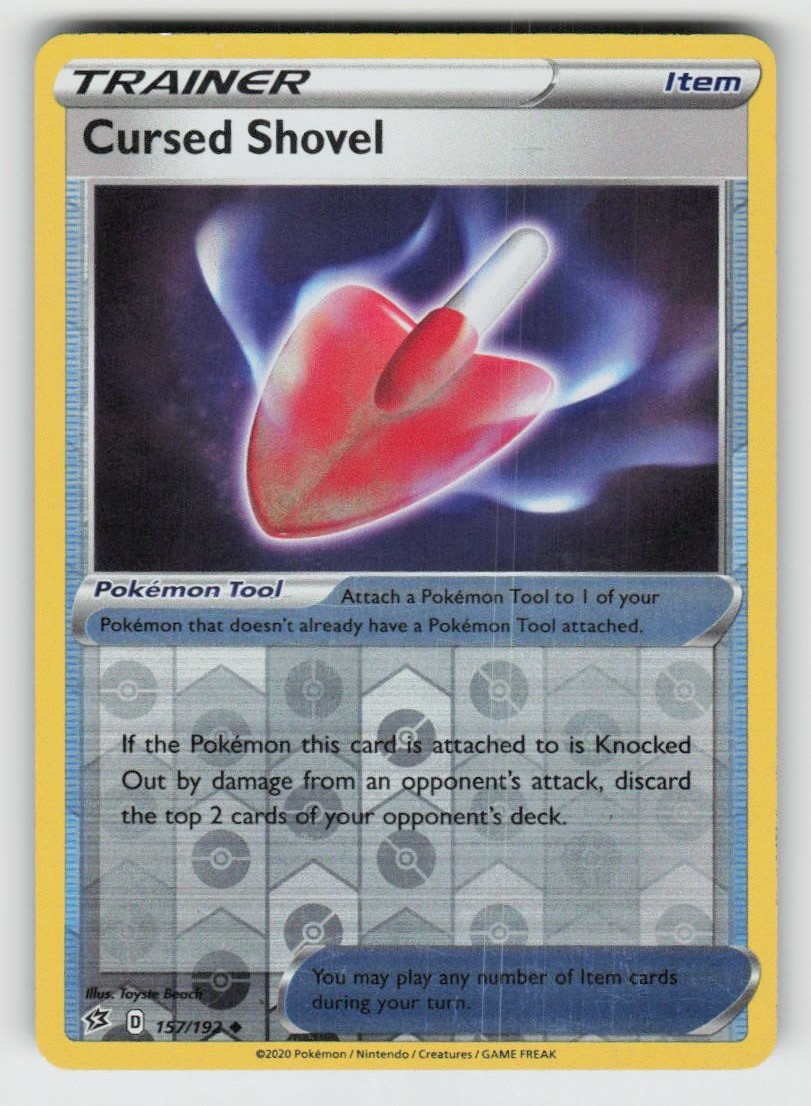 Reverse Holo Cursed Shovel 157/192 Uncommon Rebel Clash Near Mint