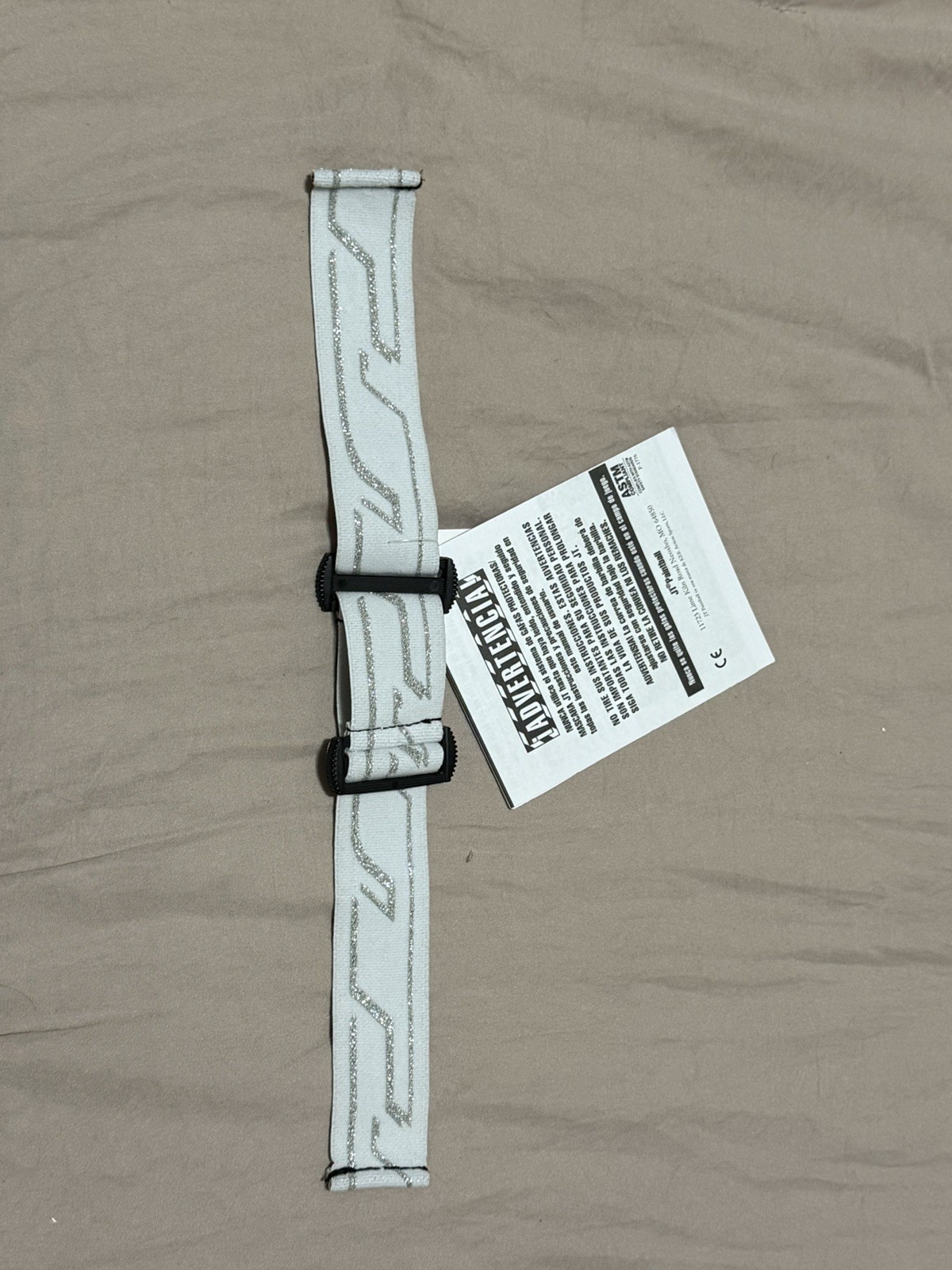 New JT Paintball Goggle Strap - flex 8 ICE Clear Woven Strap