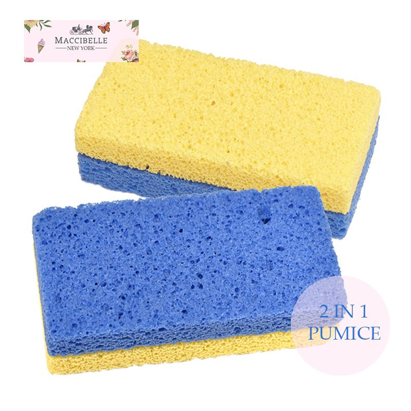 Maccibelle 2 In 1 New Sharper Foot Glass Pumice Stone Sponge for Feet, Callus...