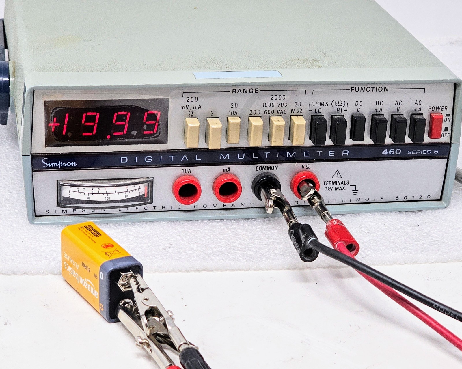 Simpson Digital Multimeter 460 Series 5 460A (No Test Leads)