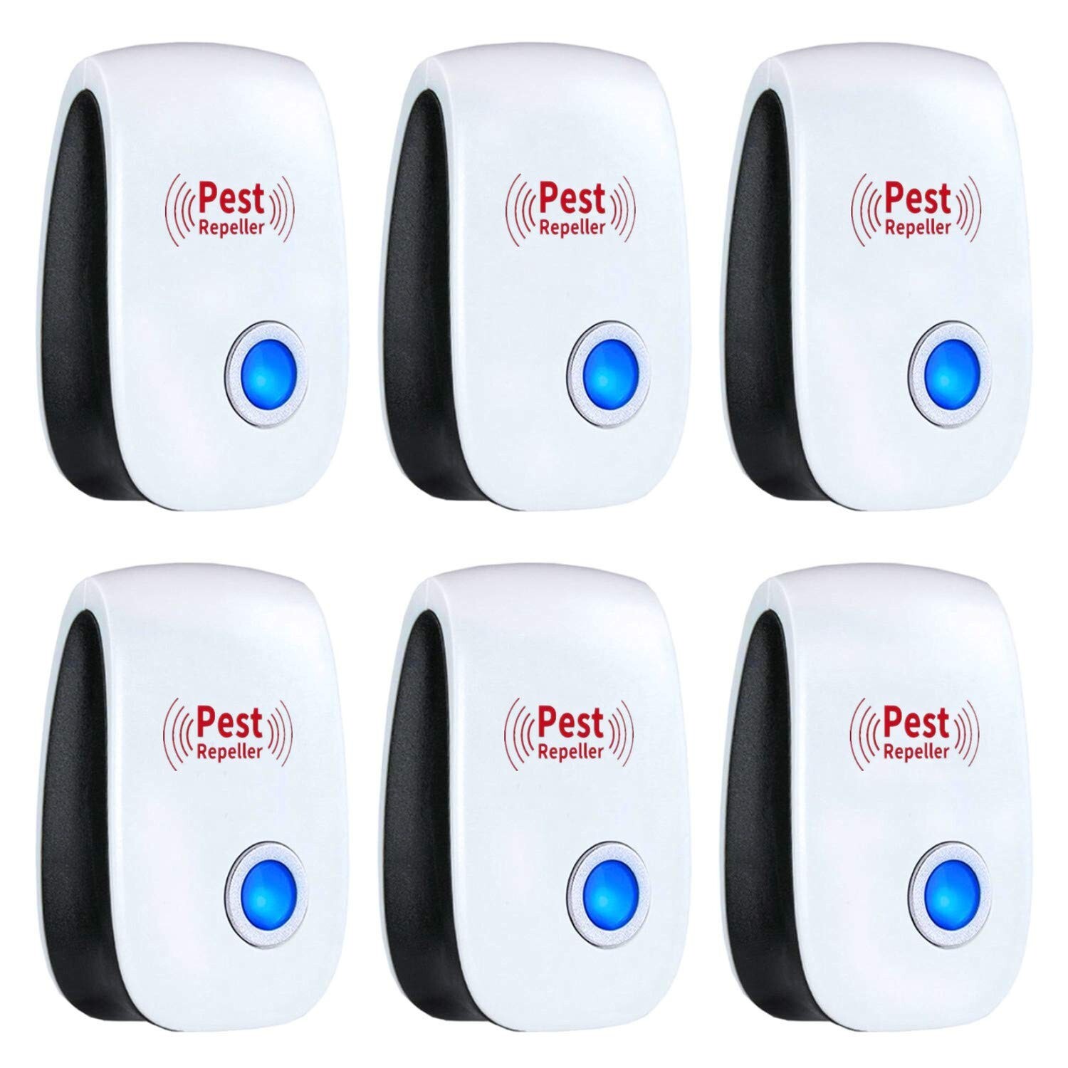 Merratric Ultrasonic Pest Repeller 6 Pack Electronic Ultrasonic Pest Repellent I