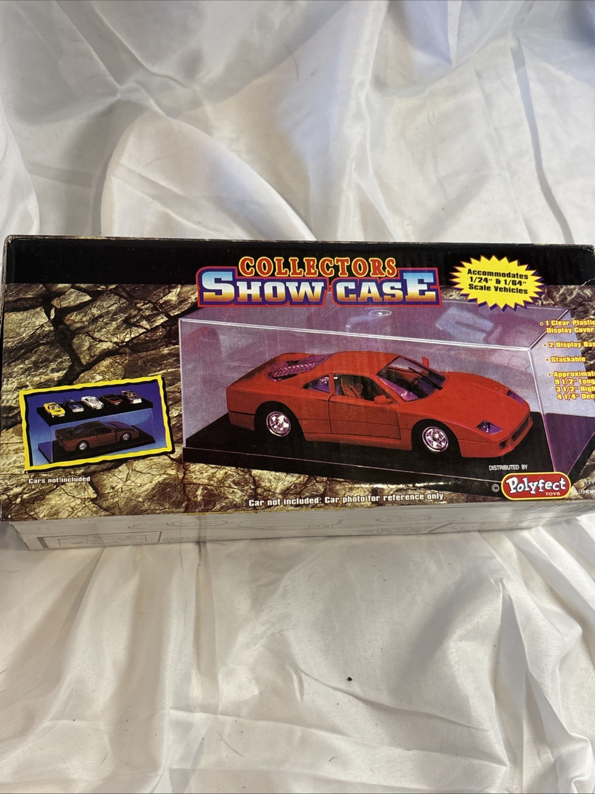 Polyfect COLLECTORS SHOW CASE Display Case Vehicle Holder for 1/24 & 1/64 Scale