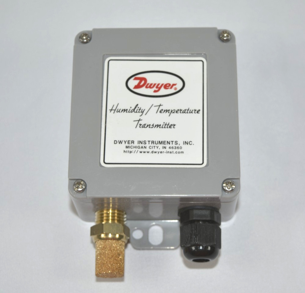 DWYER 100556-12 WHT-322 Weather Resist RH/Temp Transmitter 0-10vdc Output 3%