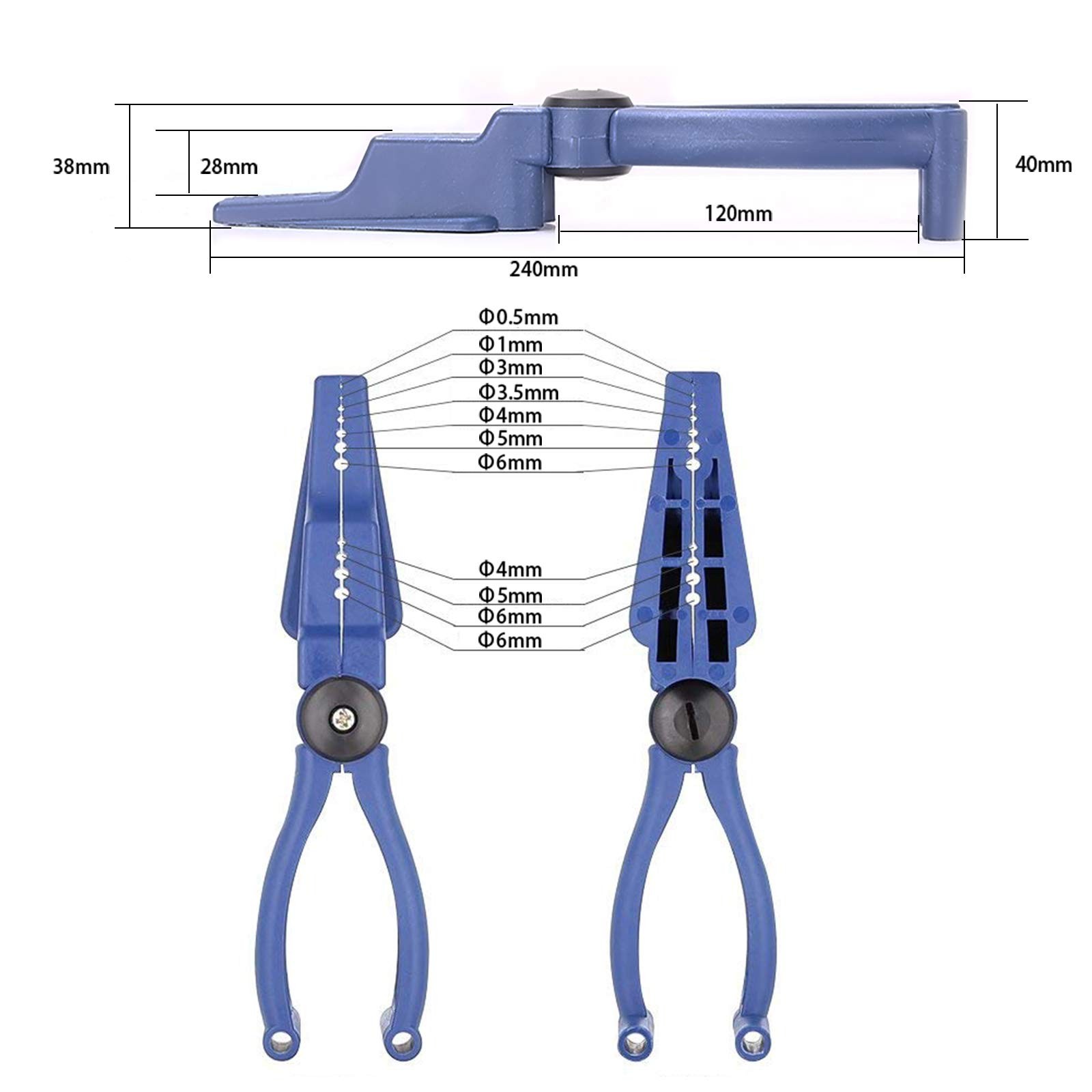 Plastic Pliers, Home Tool Auxiliary Jelanry Secure Nails Blue