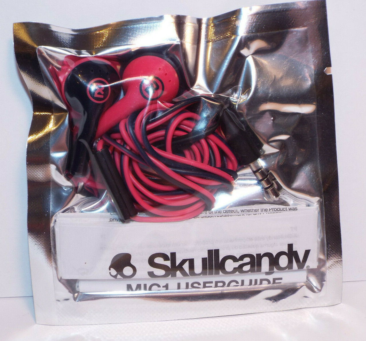 Skullcandy 2XL Offset Earbuds Pink / Black, with Inline Mic model X20FHQ-861