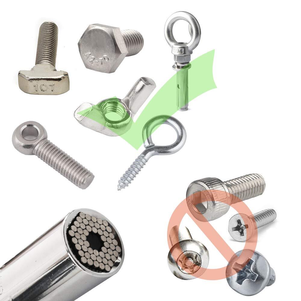 Universal Socket Wrench Selfadjusting Socket Fits Standard 1/4''3/4'' 719mm Wi