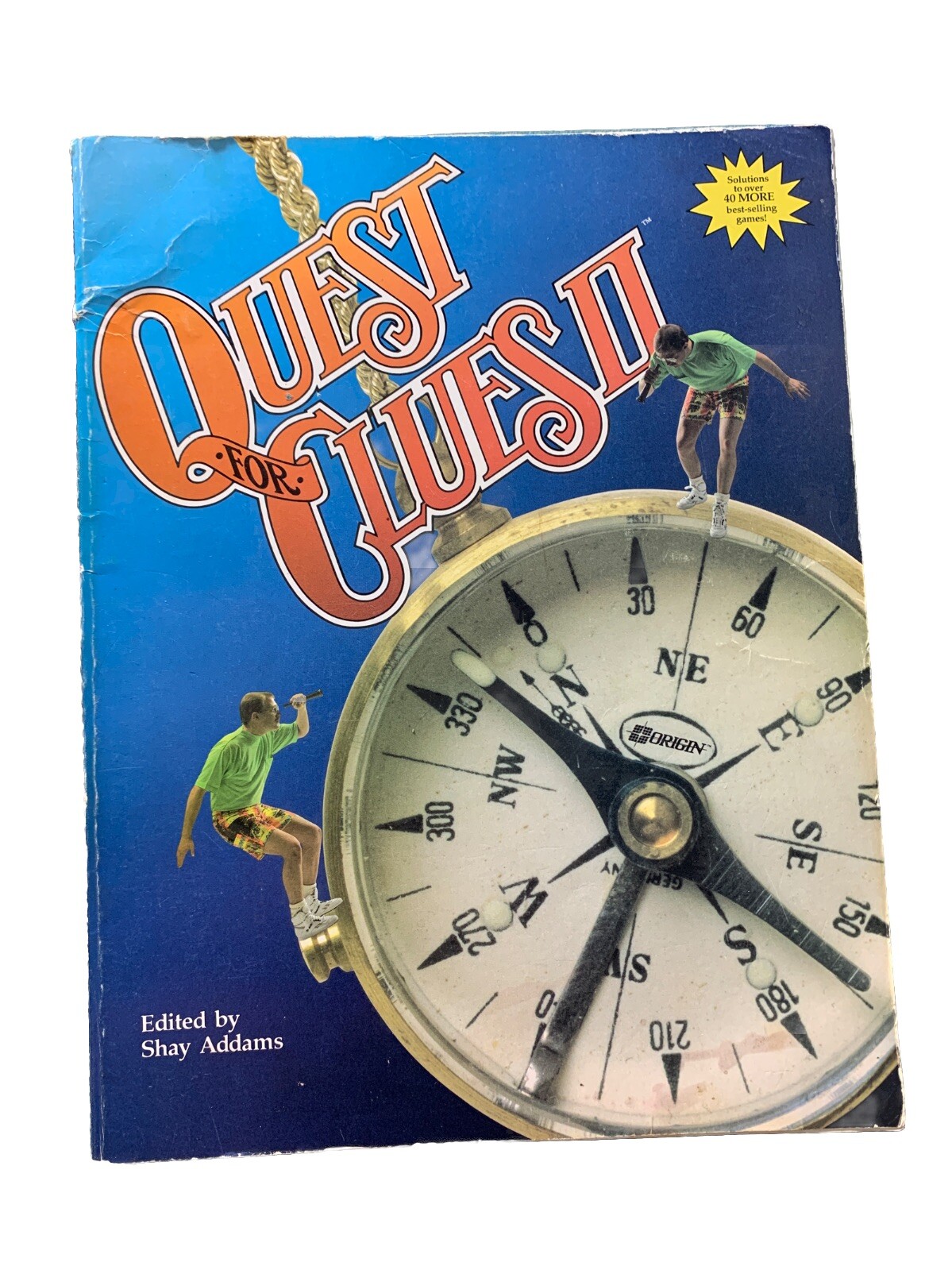 Quest for Clues II Book by Shay Addams, VTG 1980s Game Walkthroughs & Solutions