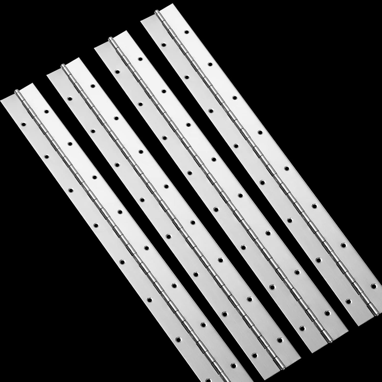 4PCS 18Inch Continuous & Piano Hinges, Heavy Duty Stainless Steel Piano Hinge, S