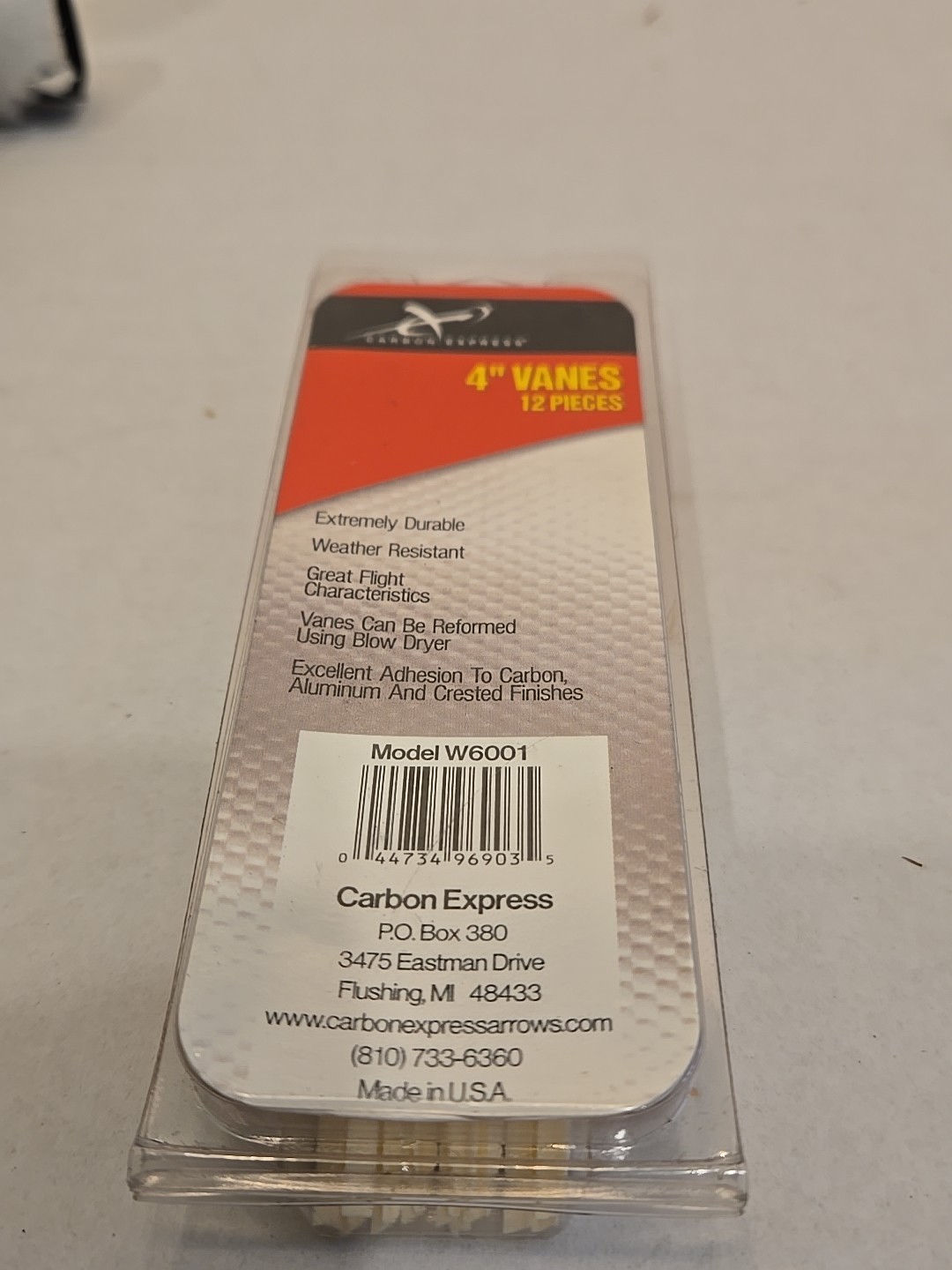 Carbon Express 4” Archery Vanes Yellow 12 Pack W6001-RARE VINTAGE