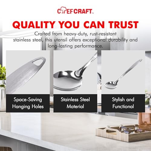 10230 1-Piece Stainless Steel,13-Inch Solid Spoon