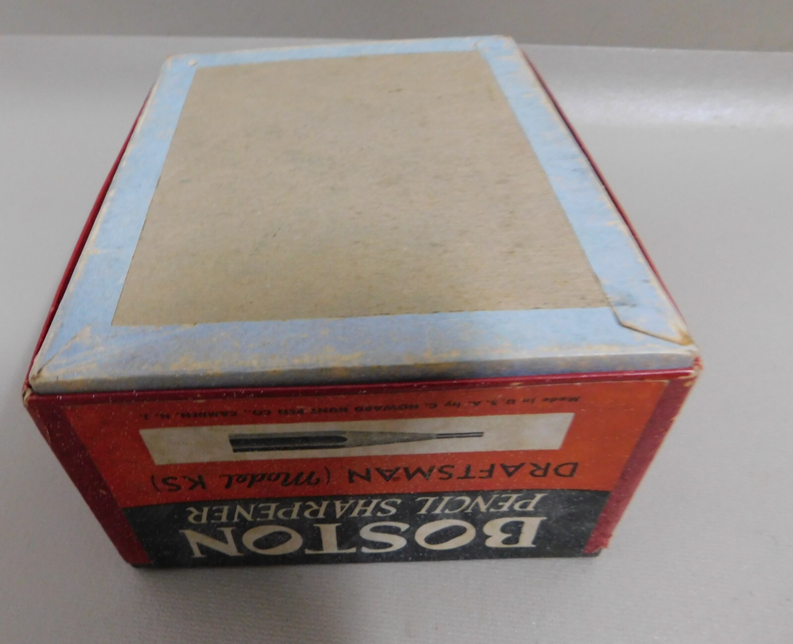 VTG Hunt Boston DRAFTSMAN Model KS Pencil Sharpener - BOX ONLY - NO Sharpener