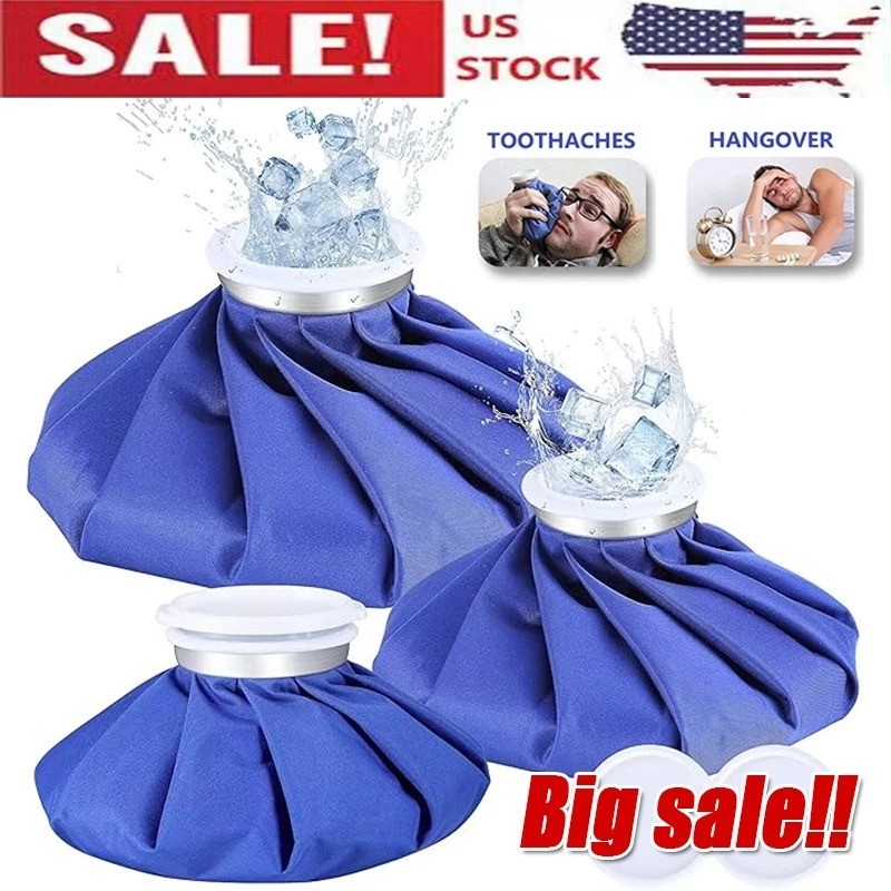 3PCS Ice Bags Packs Knee Neck Reusable Cold Relief Pain Headache Sport Injury