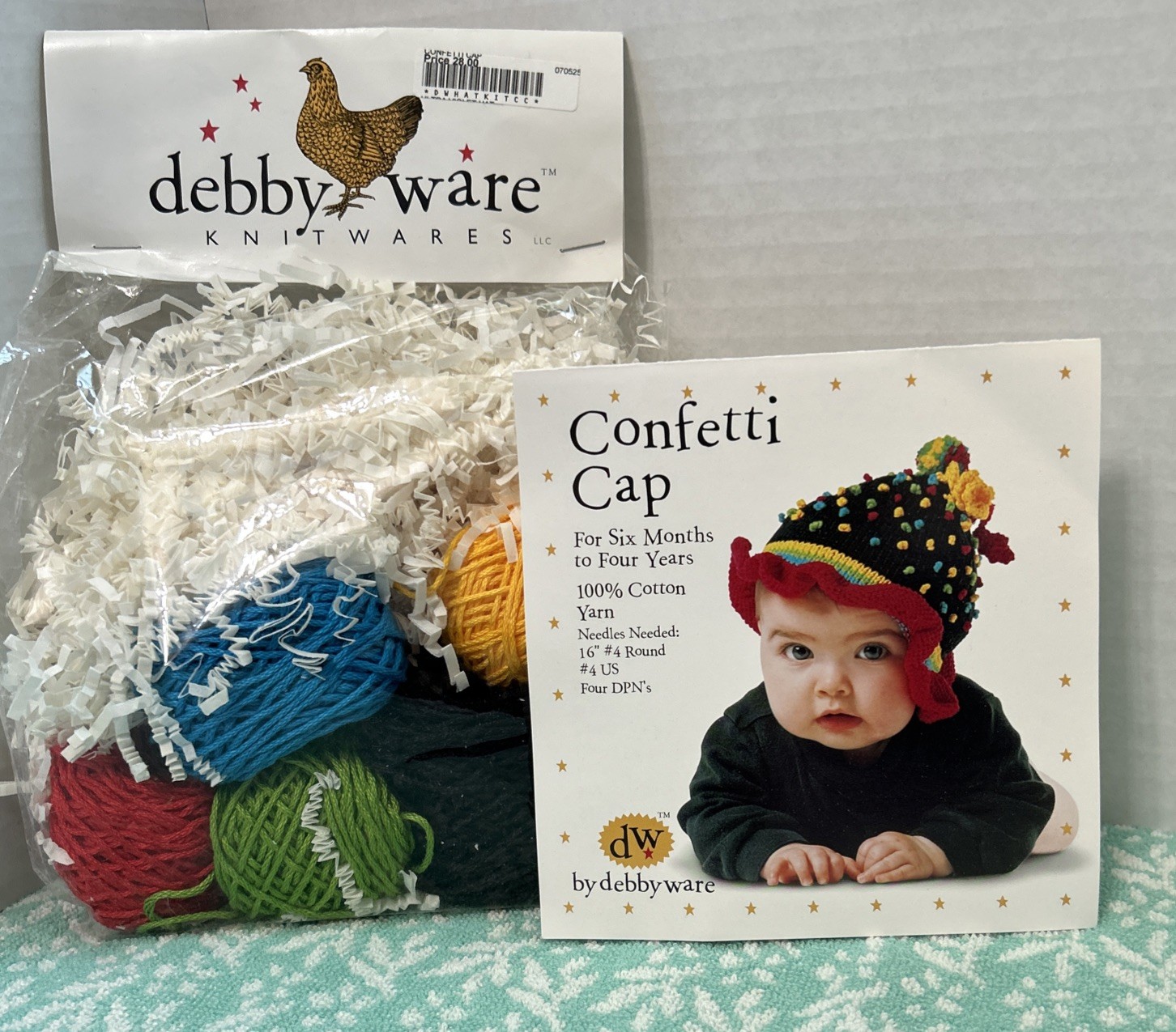 Knit  Debbie Ware Confetti Cap Kit