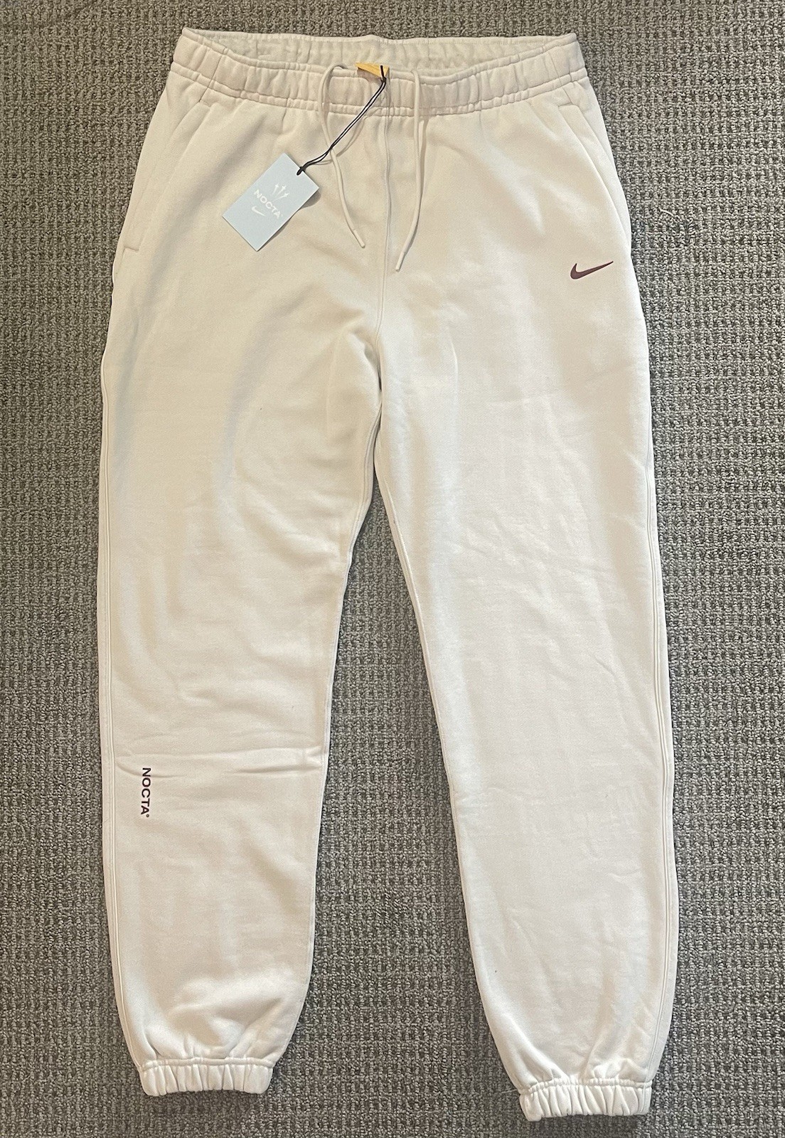 Nike NOCTA  "Light Orewood Brown" Cuffed Fleece Sweatpants Size Large HM5764-104