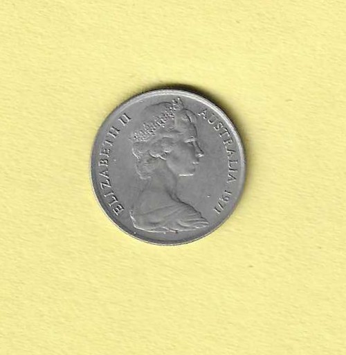 1971 Australia 5 Cents EF-45