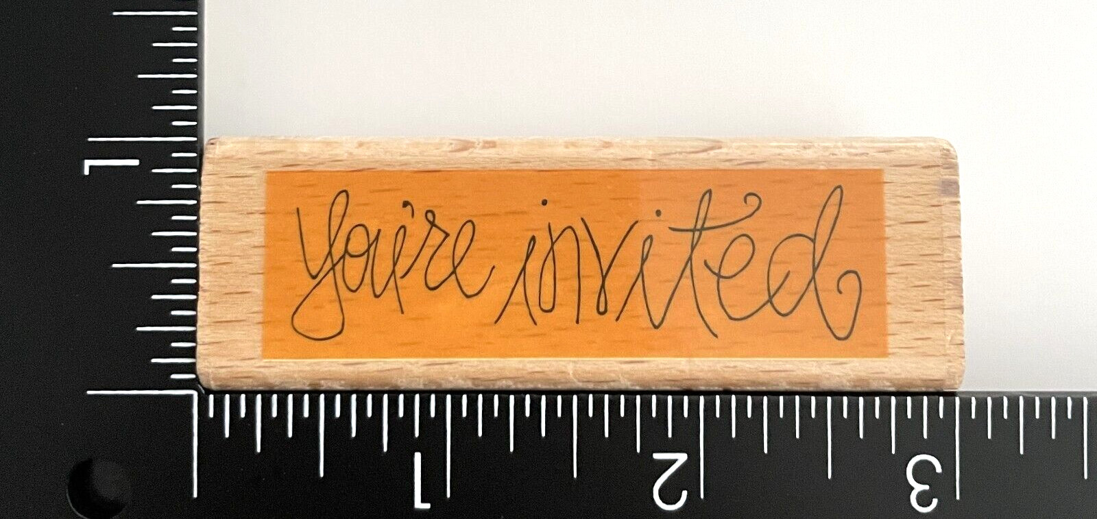 Studio G Kolette Hall You're Invited Invitation Wood Mounted Rubber Stamp
