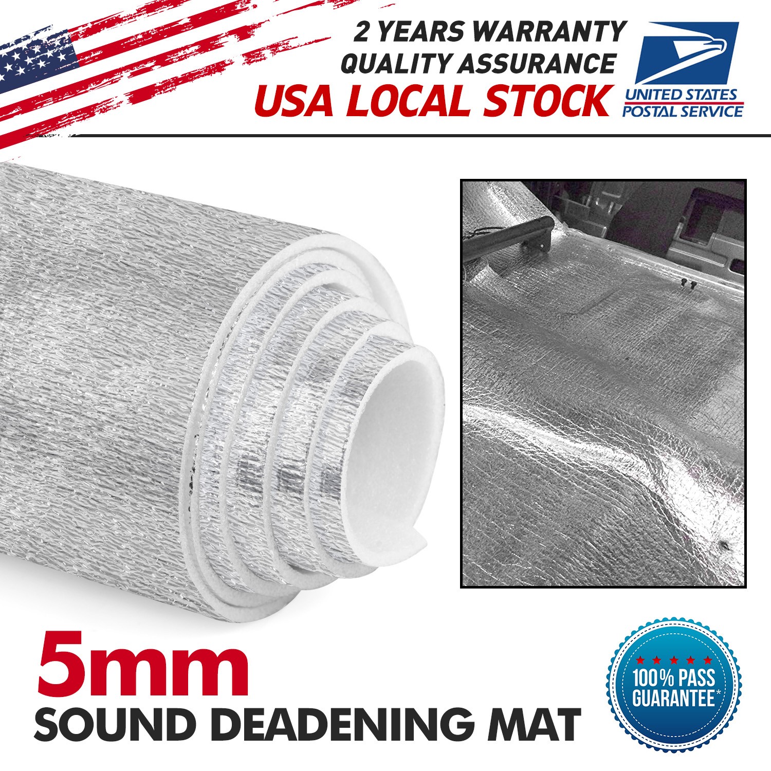 Thermal Break Sound Deadening Mat on Steam Pipes Prevents Condensation