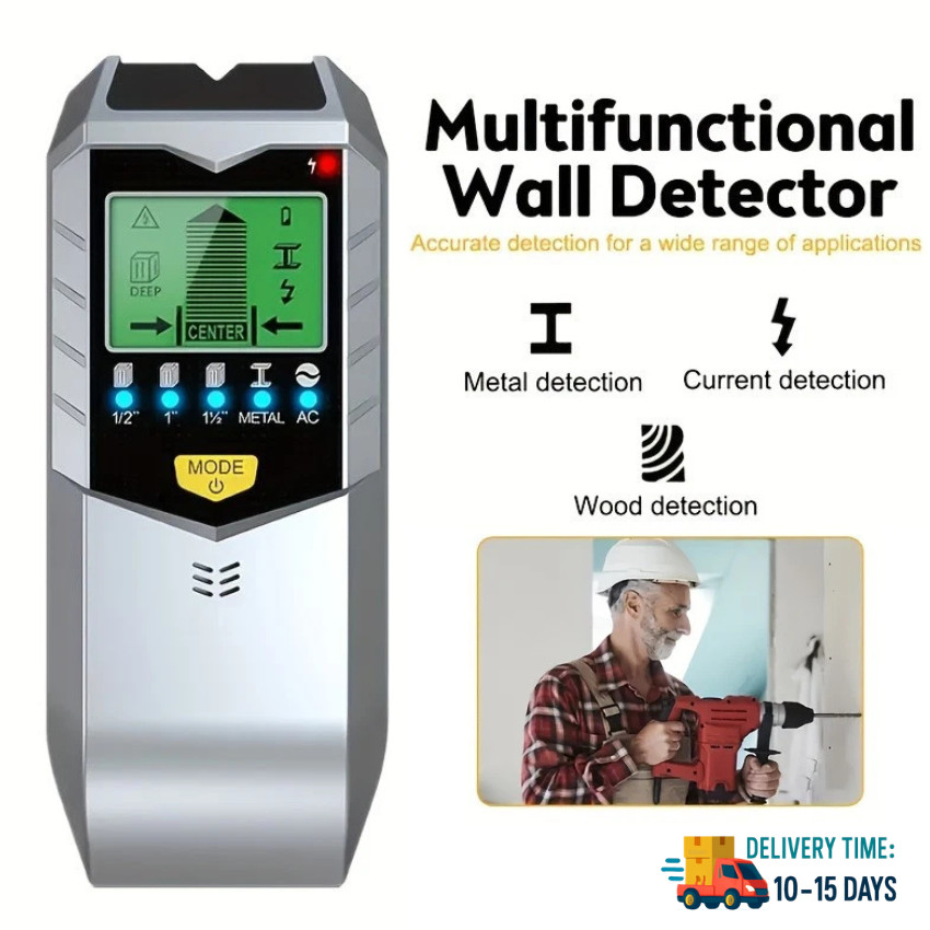 5 in 1 Stud Finder Wall Scanner LCD Display Detector for Wood AC Wire Metal Pipe