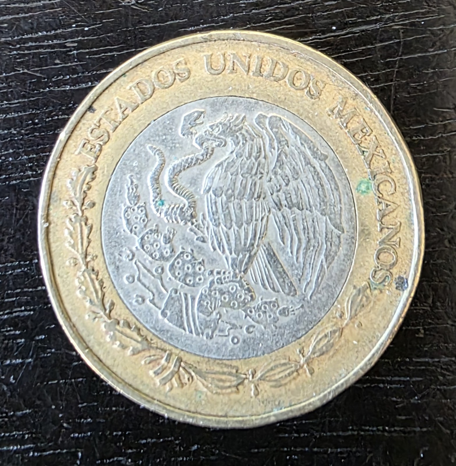 Ano 2001 Mexico $10 Estados Unidos Mexicanos Moneda Rare Coin