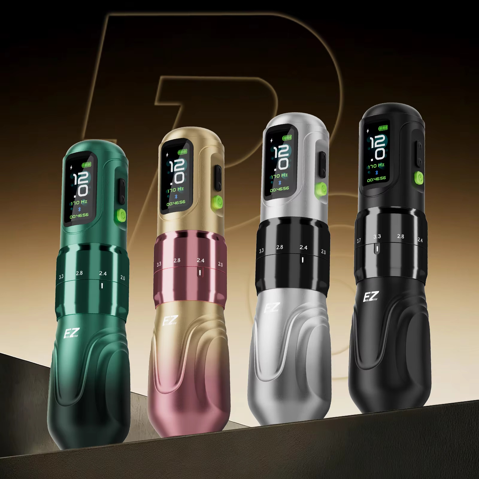 EZ P6 Wireless Tattoo Machine High Torque Motor Adjustable Stroke Lining Shading