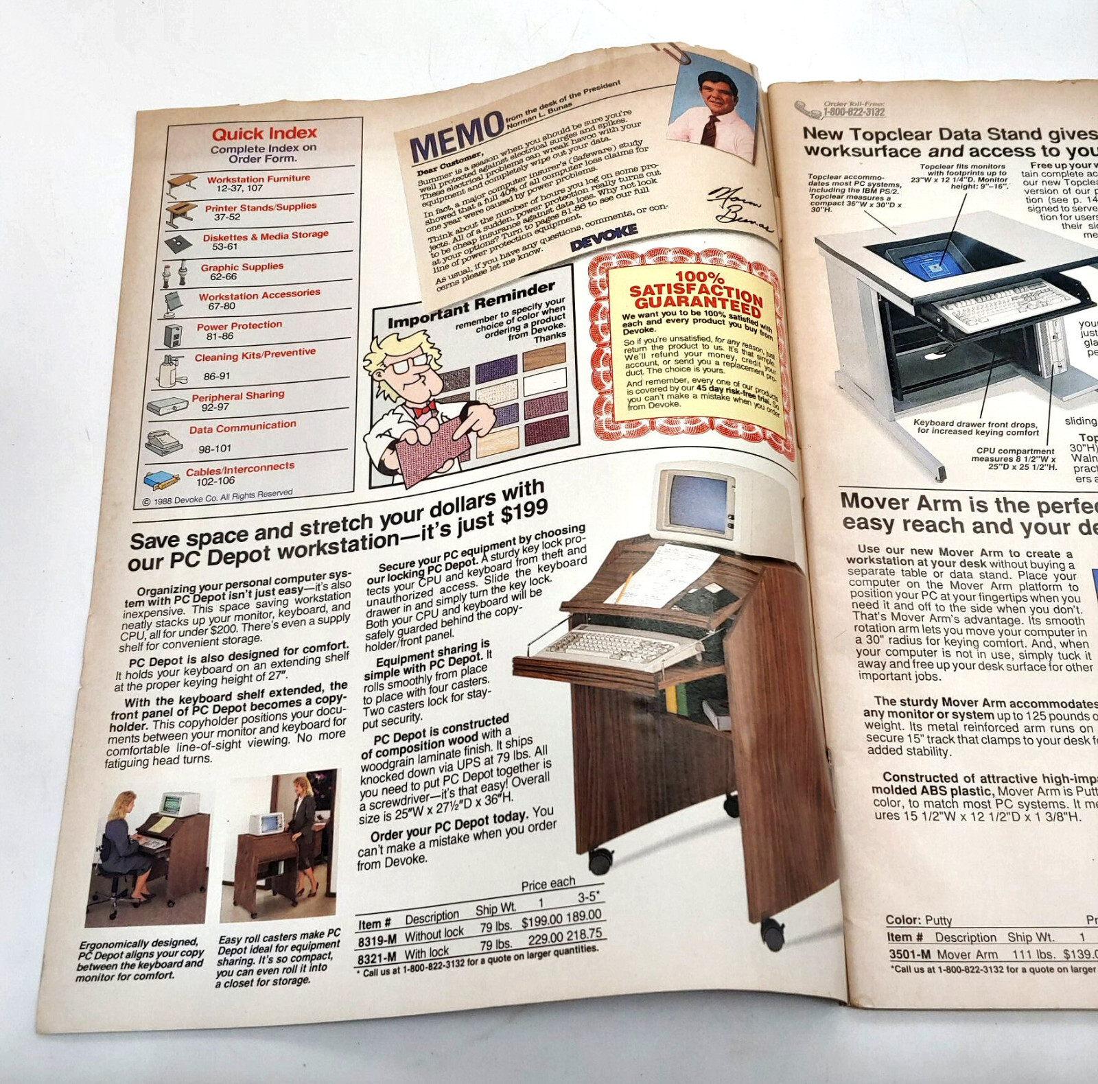 Summer 1988 Devoke Computer Support Products Catalog