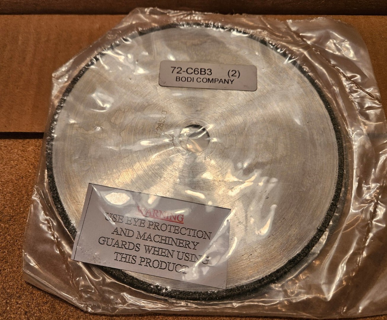 New, BODI Company 72-C6B3 Continuous Rim 6"x3/32"x5/8" Diamond Blade 50/60 Grit