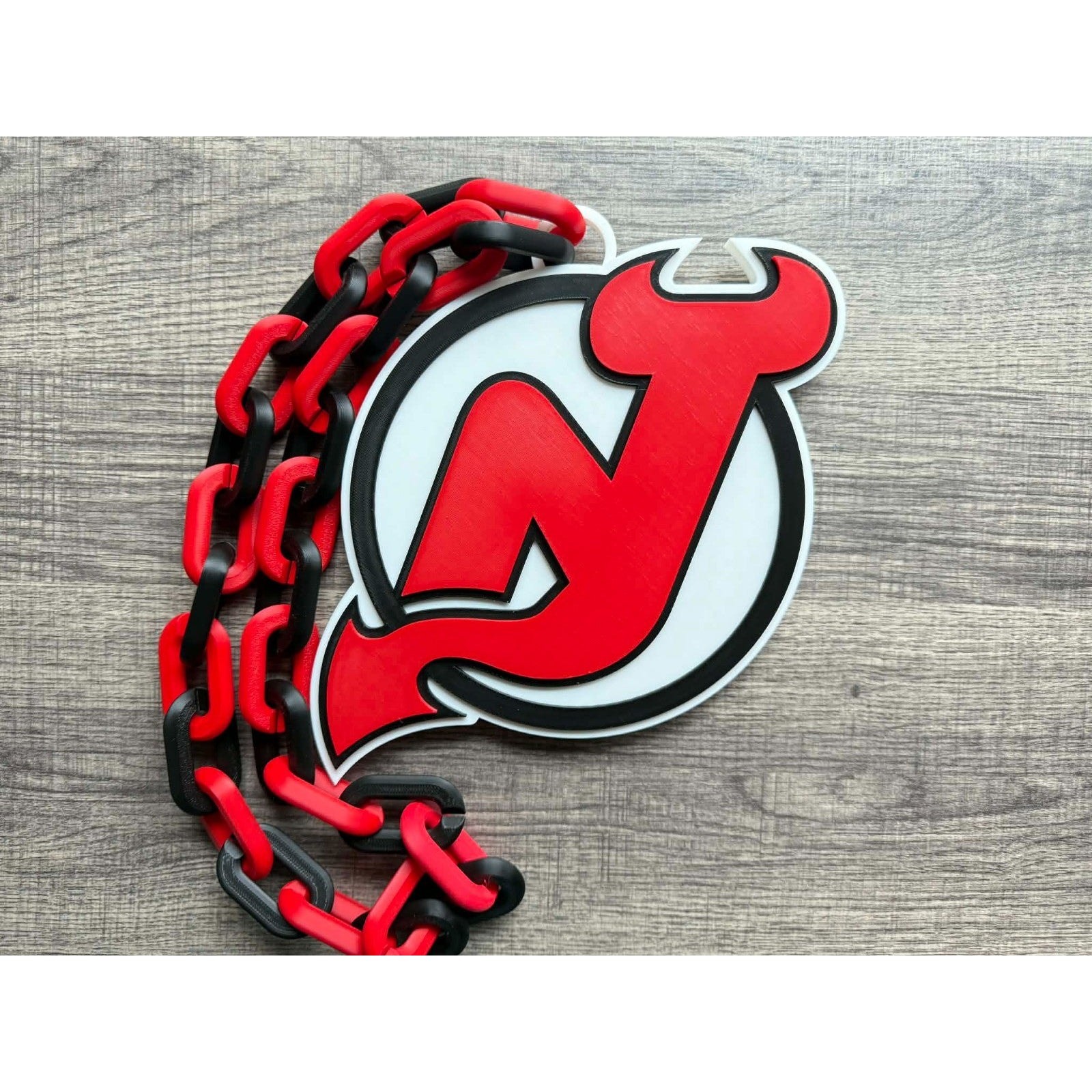New Jersey Devils Oversized Necklace, Hype Chain [Made To Order]