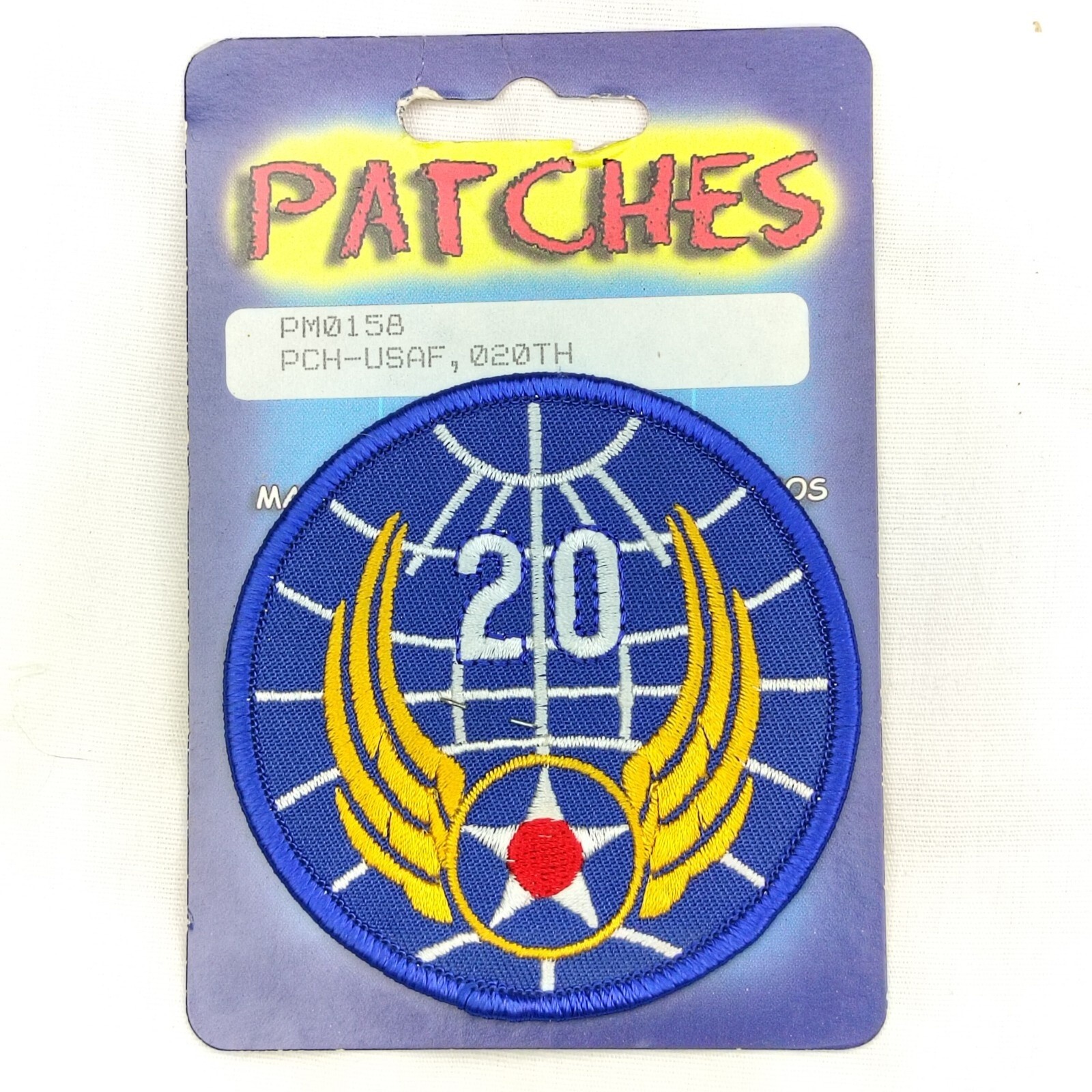 NEW Eagle Emblems Military Patch 20th Air Force USAAF Embroidered WWII NOS