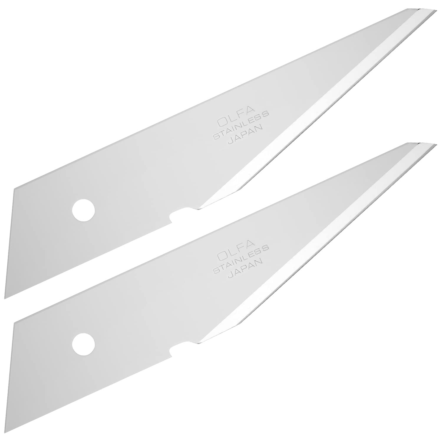 Pack of 2 Stainless Steel Replacement Blades for L Shape Craft Knife
