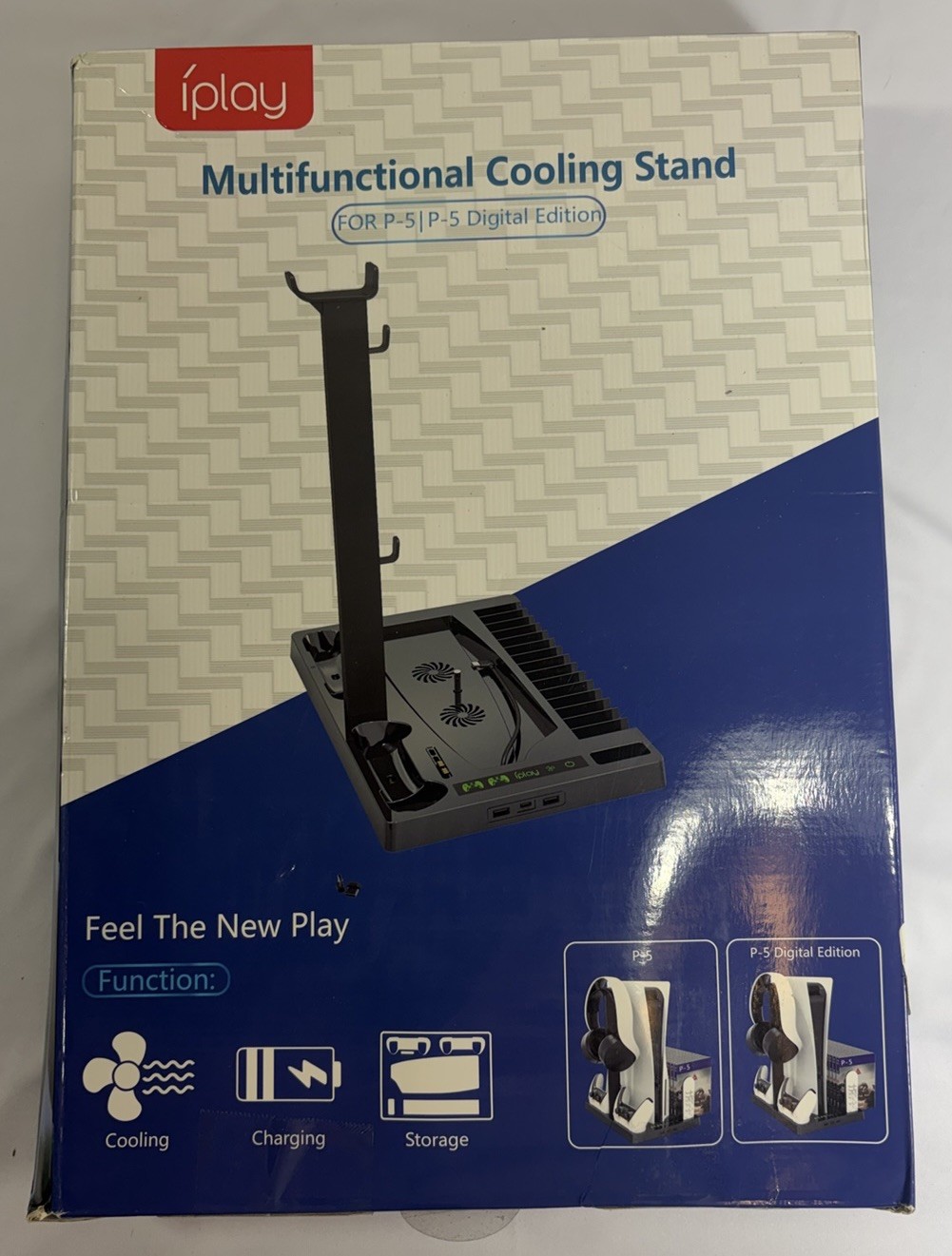 iPlay Multifunctional Cooling Stand for PS5 & PS5 Digital Edition - Dual Charger