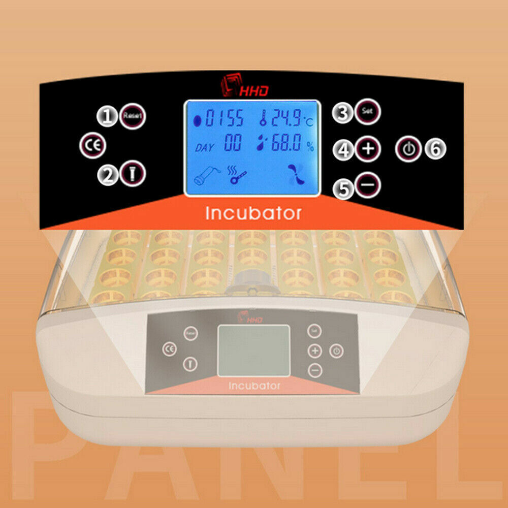 Automatic 41 Egg Incubator Digital Led Auto Turning Chicken Egg Poultry 220V 80W