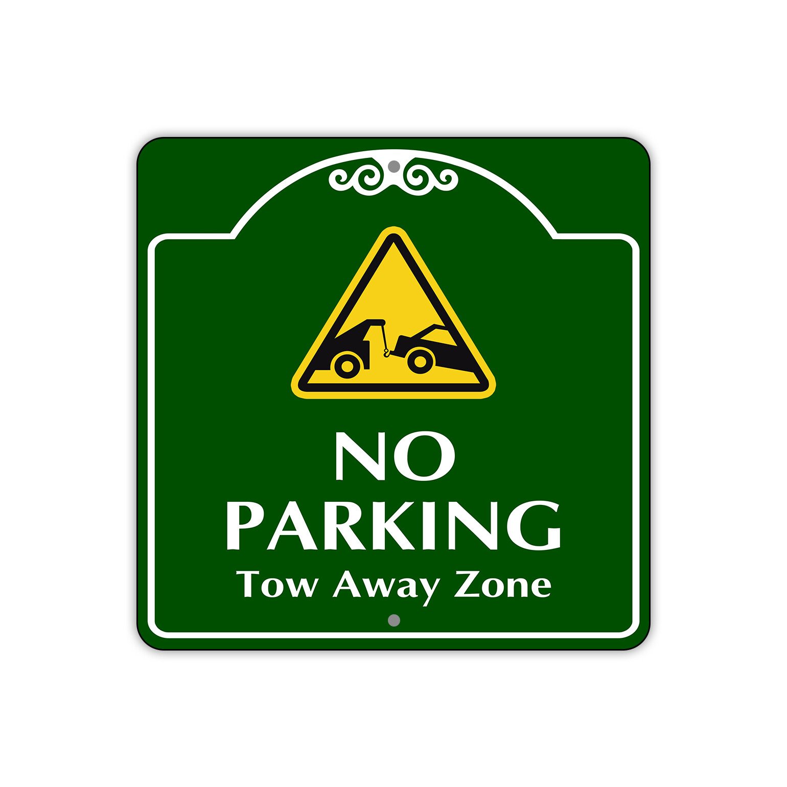 No Parking Tow Away Zone Restricted Area Novelty Aluminum Metal Sign 12"x12"