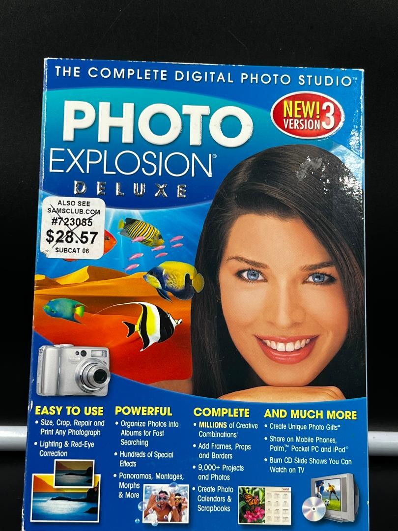 Photo Explosion Deluxe NEW! Version 3 Complete Digital Photo Studio Software