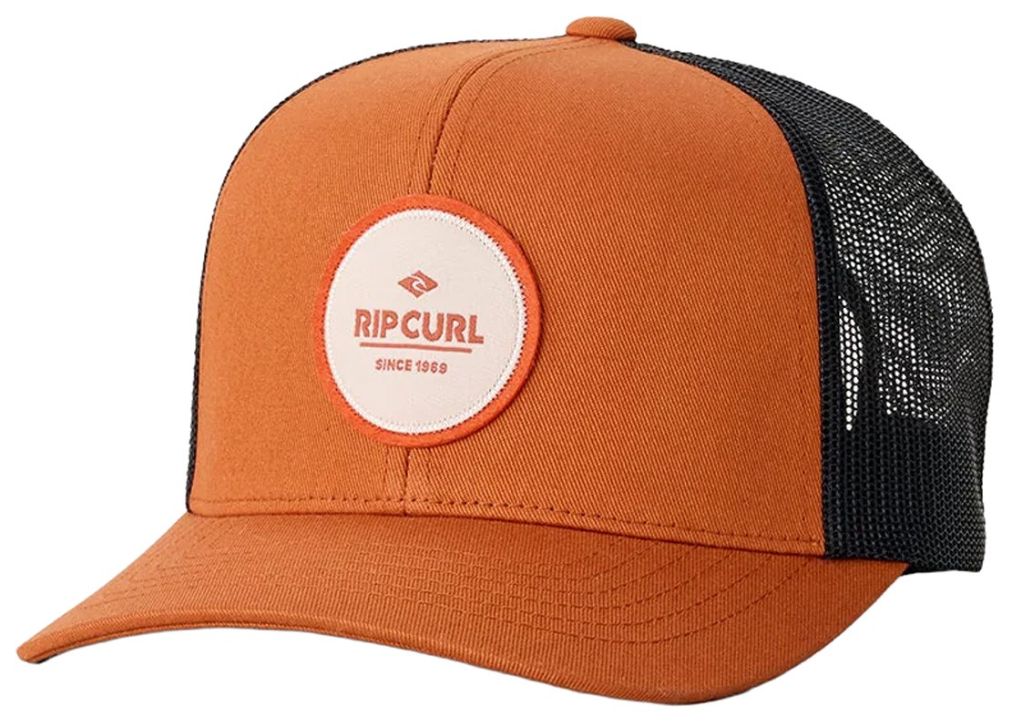 Rip Curl Routine Curve Men's Trucker Hat - Bronze - New
